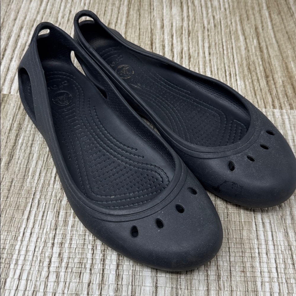 CROCS Black Slip-On Shoes